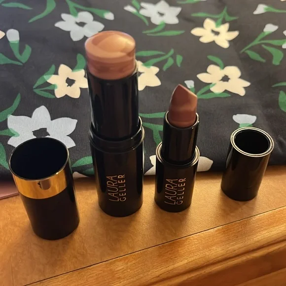 Laura Geller Italian Marble Blush Stick & Lipstick - Picture 2 of 7